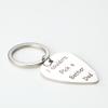 Meiligo Daddy Papa Father Day I Couldn't Pick a Better Dad Guitar Pick Key Chain Stainless Steel Jewelry for Men (Silver - 1) view 2
