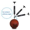 (2 Pack) Skoloo 10" Portable Hand Air Ball Pump Inflator Kit with Needle, Nozzle, Extension Hose for Soccer Basketball Football Volleyball Water Polo Rugby Exercise Ball Balloon,2 Black view 4