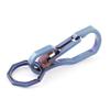 Titanium Multi Tools Keychain Hook EDC Tool Max-Bearing 50KG Keychain for Hiking Camping Outdoor (Blue) view 1