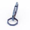 Titanium Multi Tools Keychain Hook EDC Tool Max-Bearing 50KG Keychain for Hiking Camping Outdoor (Blue) view 4