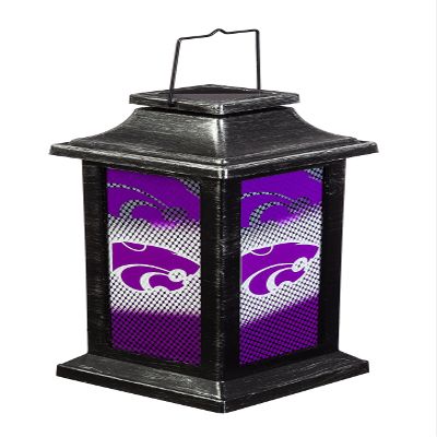 Team Sports America Kansas State University Solar-Powered Outdoor Safe Hanging Garden Lantern