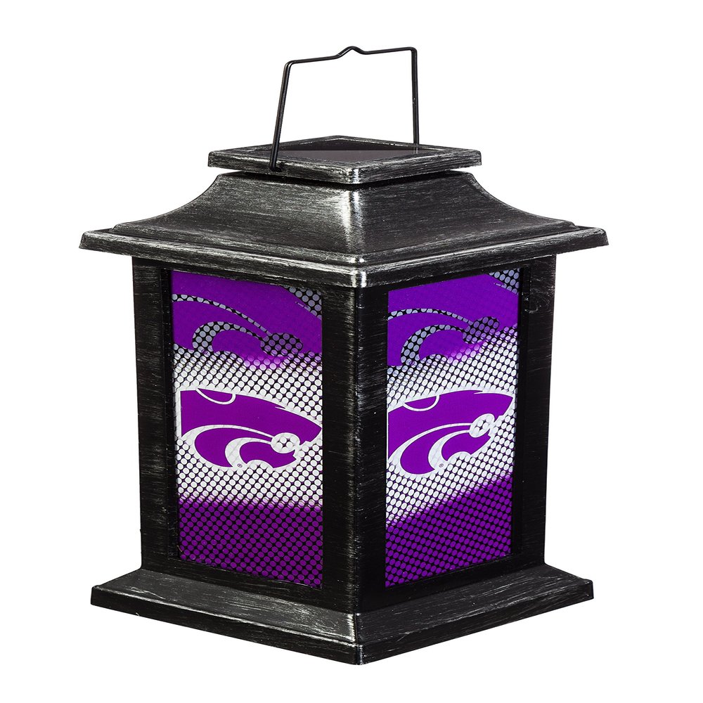 Team Sports America Kansas State University Solar-Powered Outdoor Safe Hanging Garden Lantern