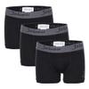 Jabeu Boys Boxer Briefs Underwear - Snug Fit - 3 Pack Black view 1