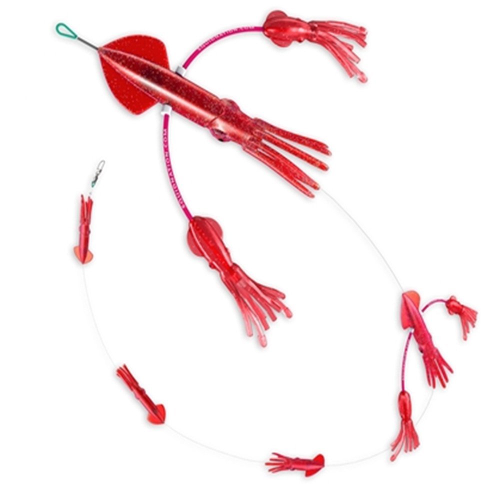 Billfish Edition Flippy Floppy Thing Fishing Daisy Chain by Squidnation (Red Sparkle)