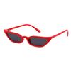 ADE WU Retro Cat eye Sunglasses for Women Cute Small Narrow Skinny Sexy 50s 60s Stylish Cateye Sun Glasses, Red/Grey view 1