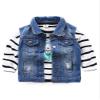 Abolai Little Boys Girls Spring Autumn Denim Vest Jacket Waistcoat Top Style2 Blue 110 view 3