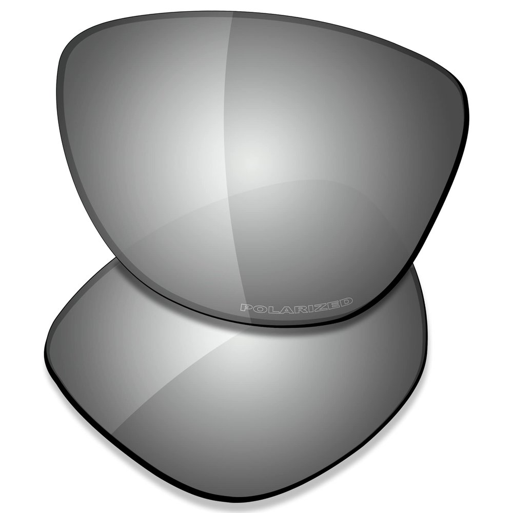 SAUCER Premium Replacement Lenses for Oakley Frogskins OO9013 | Frogskins Low Bridge Fit OO9245 Sunglasses High Defense - Chrome Metal Polarized