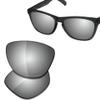 SAUCER Premium Replacement Lenses for Oakley Frogskins OO9013 | Frogskins Low Bridge Fit OO9245 Sunglasses High Defense - Chrome Metal Polarized view 2