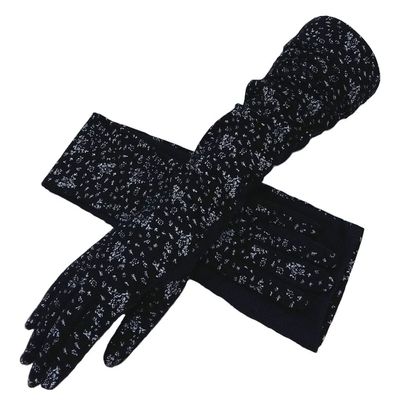 Women UV Sun Protection Driving Gloves Soft Cotton Breathable Mesh Long Full Finger Gloves Summer Sun Block Gloves Outdoor Cycling Riding Arm Cover Sleeves Supplies
