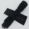 Women UV Sun Protection Driving Gloves Soft Cotton Breathable Mesh Long Full Finger Gloves Summer Sun Block Gloves Outdoor Cycling Riding Arm Cover Sleeves Supplies view 2