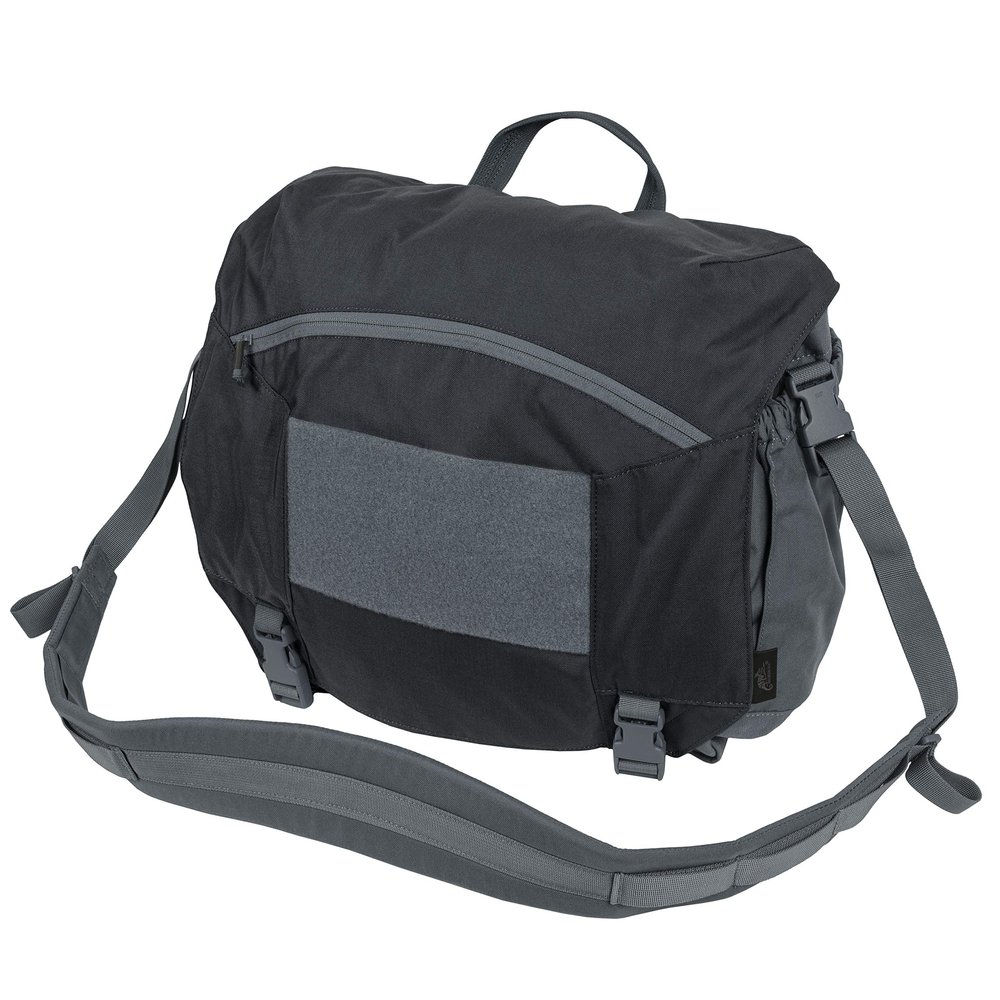 Helikon-Tex Urban Courier Bag Large, Black/Shadow Grey, Urban Line - Messenger Bag - Compatible with Bicycle