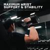 Gymreapers Weightlifting Wrist Wraps (IPF Approved) 18" Professional Quality Wrist Support with Heavy Duty Thumb Loop - Best Wrap for Powerlifting Competition, Strength Training, Bodybuilding(Red,18") view 2