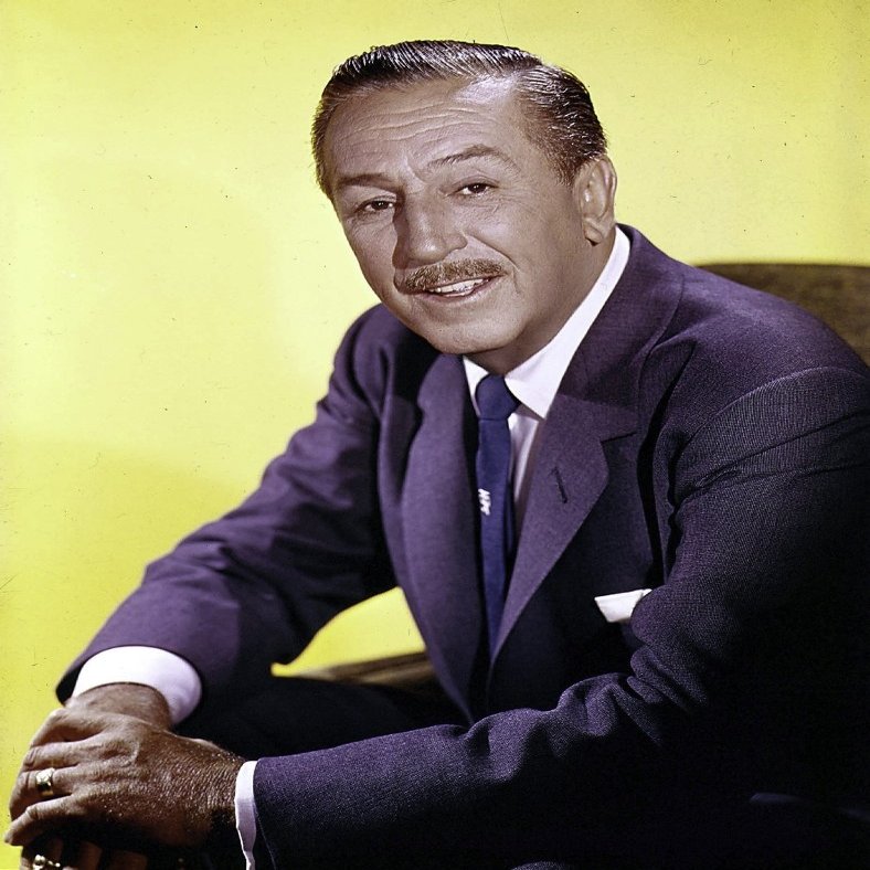 A Walt Disney wearing a navy suit Photo Print (24 x 30)