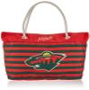 FOCO NHL Minnesota Wild Nautical Stripe Tote Bag view 1