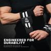 Gymreapers Weightlifting Wrist Wraps (Competition Grade) 18" Professional Quality Wrist Support with Heavy Duty Thumb Loop - Best Wrap for Powerlifting, Strength Training, Bodybuilding(White,18") view 3
