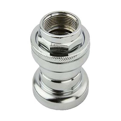 Alta Bike Steel Threaded Headset, Multiple Sizes and Colors (Chrome, 22.2mm)