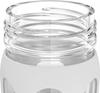 Lifefactory 22-Ounce BPA-Free Glass Water Bottle with Classic Cap and Protective Silicone Sleeve, White view 3