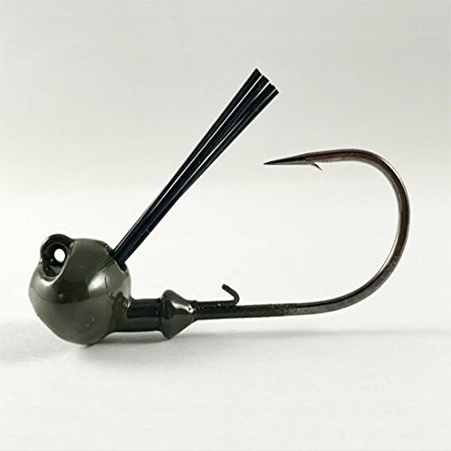 Top of The Line Weedless Football Jig w/Holder 3/8