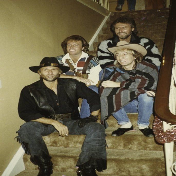 the Bee Gees with brother Andy Gibb Photo Print (24 x 30)
