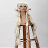 OURCOSPLAY Chobits Chii White Pink Hair Band Set Maid Ears Hand Made Anime Cosplay view 2