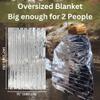 [120 Pack] Oversized Emergency Blanket 71x142 | Emergency Mylar Blankets | Survival Blanket for Survival Supplies, Camping, Hiking, or Emergencies view 3