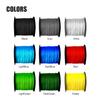 Dingbear 109Yd/100m 40LB/0.28mm Multicolored Rainbow Super Strong Pull Generic Braided Fishing Line Kite Line Woven Network Cable Cast Super Strength Fishing Line view 3