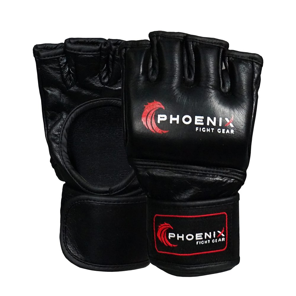 Flight MMA Fight Gloves (Black, Medium)