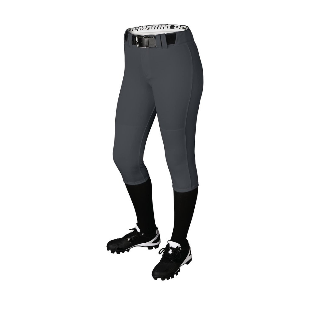DeMarini Girls' Fierce Softball Pants - Charcoal, X-Small