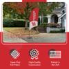 Houston Cougars College Sports Printed Feather Flag - NCAA Licensed - Super Polyester - School Banner (Red, White) (7.5' Cross Base) view 3