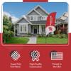 Houston Cougars College Sports Printed Feather Flag - NCAA Licensed - Super Polyester - School Banner (Red, White) (7.5' Spike Base) view 3