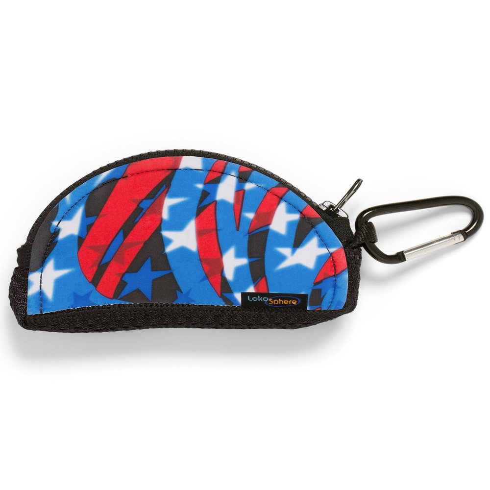 LokoSphere Mouthguard Case, One Size, Patriotic Flames