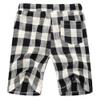 sandbank Mens Summer Casual Linen Drawstring Striped Beach Shorts (Waistline : 35-36 Inch, Black) view 2