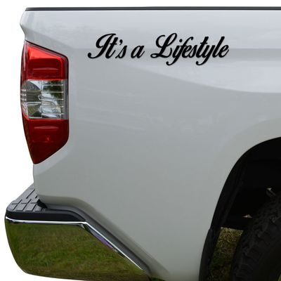 Rosie Decals It's a Lifestyle Die Cut Vinyl Decal Sticker For Car Truck Motorcycle Window Bumper Wall Decor Size- [8 inch/20 cm] Wide Color- Matte Black