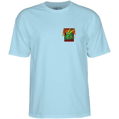 Powell Peralta Steve Caballero Street Dragon T-Shirt, Powder Blue, Large