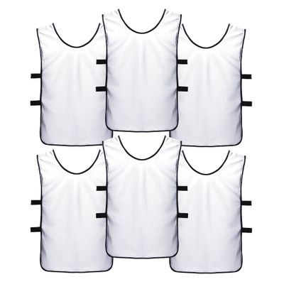 SportsRepublik Pinnies Scrimmage Vests for Kids, Youth and Adults (6-Pack) - Soccer Pennies
