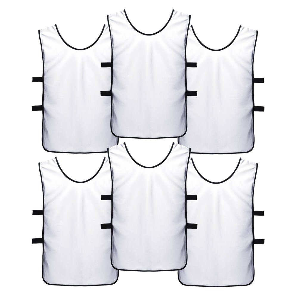SportsRepublik Pinnies Scrimmage Vests for Kids, Youth and Adults (6-Pack) - Soccer Pennies