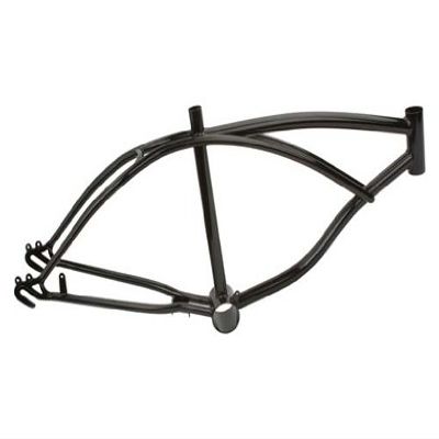 Alta 20" Bicycle Lowrider Bike Frame, Multiple Colors. (Black)