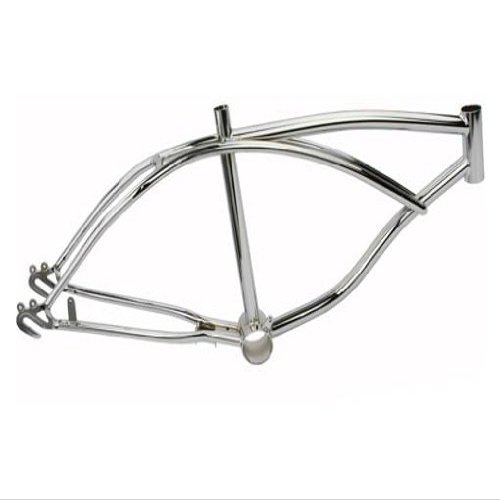 Alta 20" Bicycle Lowrider Bike Frame, Multiple Colors. (Regular Chrome)
