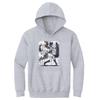 500 LEVEL Aaron Judge Youth Sweatshirt (Youth Hoodie, Small, Gray) - Aaron Judge Tribute W WHT view 1