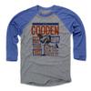500 LEVEL Dwight Gooden Tee Shirt (Baseball Tee, XXX-Large, Royal/Heather Gray) - Dwight Gooden Pitch B view 1