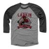 500 LEVEL Barry Larkin 3/4 Sleeve T-Shirt (Baseball Tee, XXX-Large, Black/Heather Gray) - Barry Larkin Fame R view 1