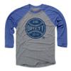 500 LEVEL George Brett 3/4 Sleeve T-Shirt (Baseball Tee, X-Large, Royal/Heather Gray) - George Brett Ball B view 1