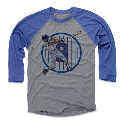 500 LEVEL Andre Dawson Tee Shirt (Baseball Tee, XXX-Large, Royal/Heather Gray) - Andre Dawson Sketch Hit B