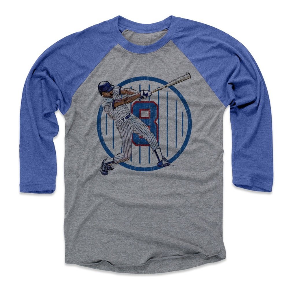 500 LEVEL Andre Dawson Tee Shirt (Baseball Tee, XXX-Large, Royal/Heather Gray) - Andre Dawson Sketch Hit B