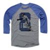 500 LEVEL Andre Dawson Tee Shirt (Baseball Tee, XXX-Large, Royal/Heather Gray) - Andre Dawson Sketch 8 B view 1