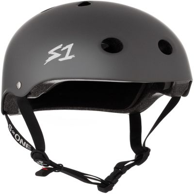 S1 Lifer Helmet for Skateboarding, BMX, and Roller Skating - EPS Fusion Foam, CPSC & ASTM Certified - Dark Grey Matte Small (21")