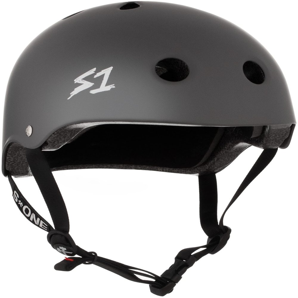 S1 Lifer Helmet for Skateboarding, BMX, and Roller Skating - EPS Fusion Foam, CPSC & ASTM Certified - Dark Grey Matte XX-Large (23")