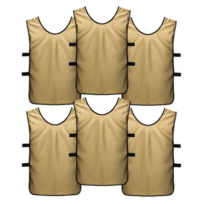 SportsRepublik Pinnies Scrimmage Vests for Kids, Youth and Adults (6-Pack) - Soccer Pennies