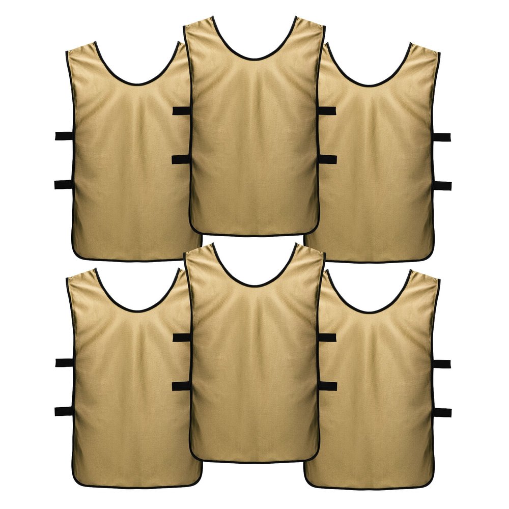 SportsRepublik Pinnies Scrimmage Vests for Kids, Youth and Adults (6-Pack) - Soccer Pennies