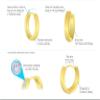 14k Gold Plated Brass Purple Butterfly Channel Cz Huggy Baby Girls Hoop Earrings view 3